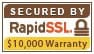 Site Secured Using Rapid SSL